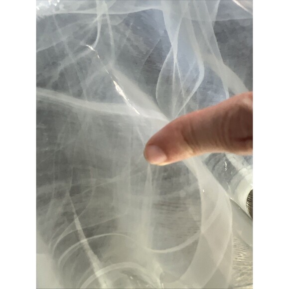 Murano Glass Italy James Wavy Winter White Decorative Bowl w/tags - Picture 13 of 13